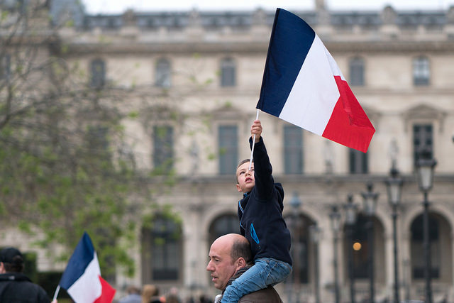 Fête pour l'élection d'Emmanuel Macron au Louvre