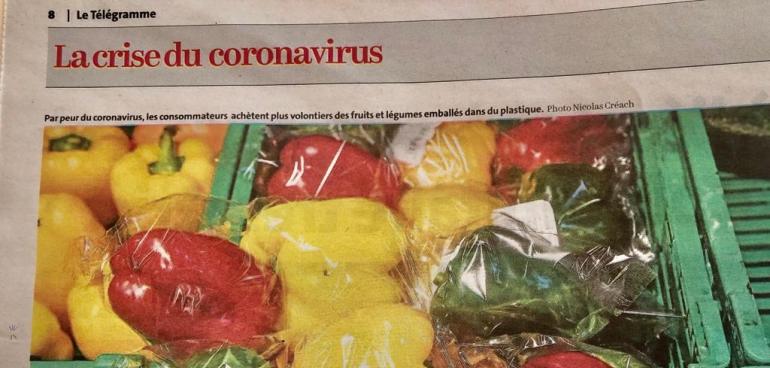 Coronavirus et plastique