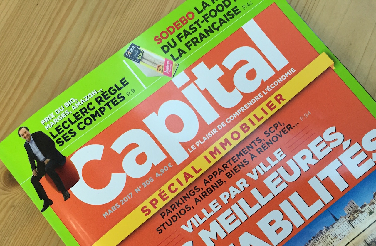 la Une du magazine Capital de mars 2017 Magazine Capital, mars 2017 : MEL à la Une