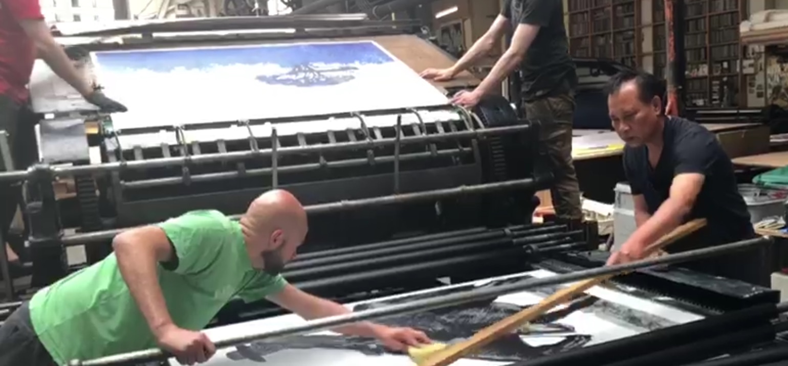 Dans les coulisses de la fabrication d'une lithographie Coulisses fabrication lithographie