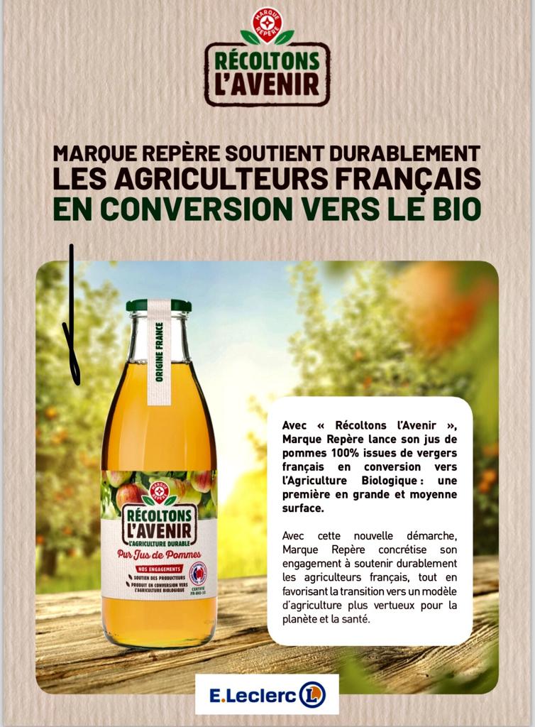 Marque Repère soutient la conversion au bio Bio Marque Repère