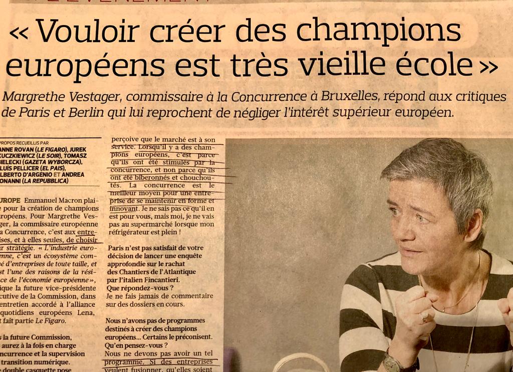 Margrethe Vestager Interview Figaro