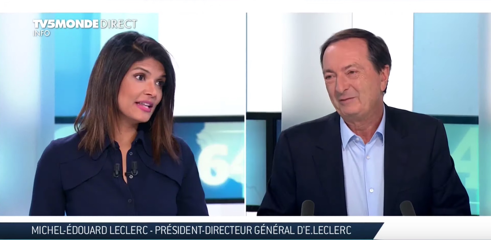 VIDEO - Michel-Edouard Leclerc invité de TV5 Monde Michel Edouard Leclerc sur TV5 Monde