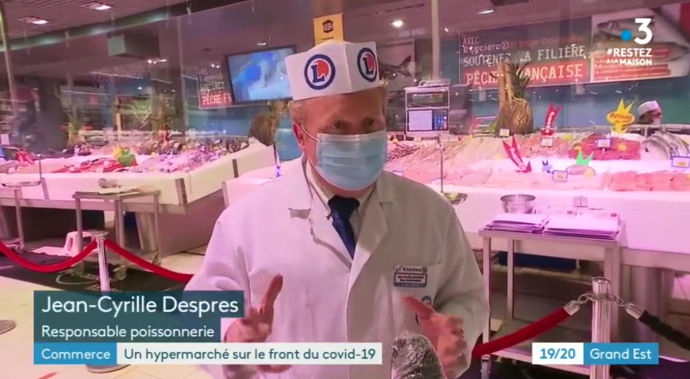 Saint-Brice-Courcelles : un hypermarché sur le front du Covid-19 E.Leclerc crise Covid19