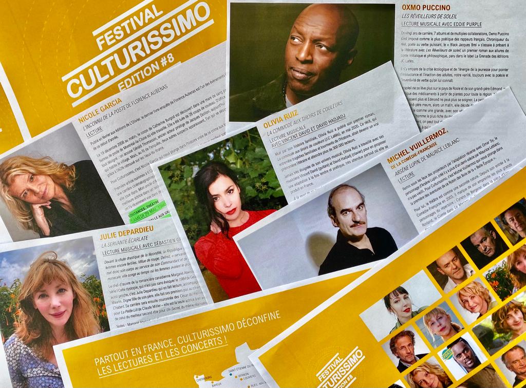 Le grand retour du Festival Culturissimo en présentiel ! Festival Culturissimo 2021