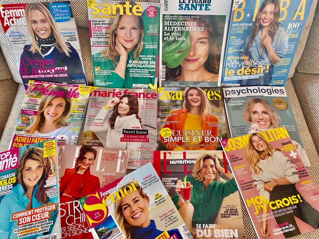 Que disent les Unes de la presse féminine ? Presse féminine en kiosques
