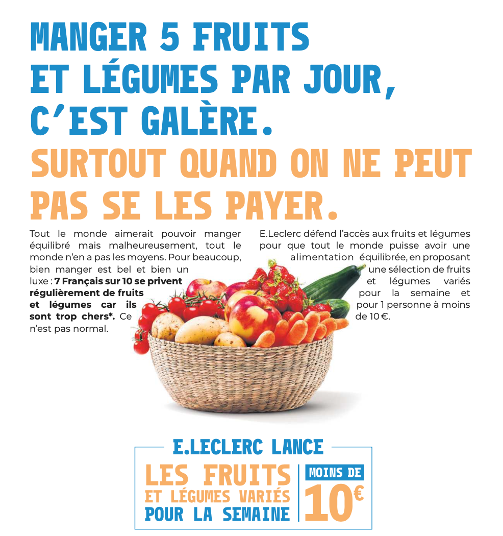 Fruits et légumes pas cher