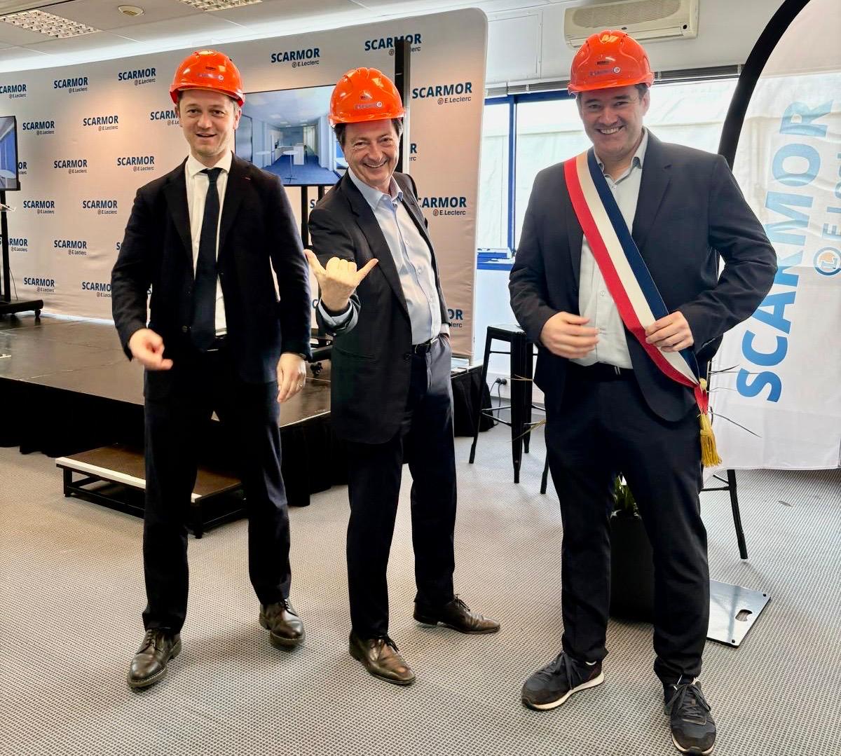 Pose de la première pierre de la nouvelle SCARMOR à Landerneau !