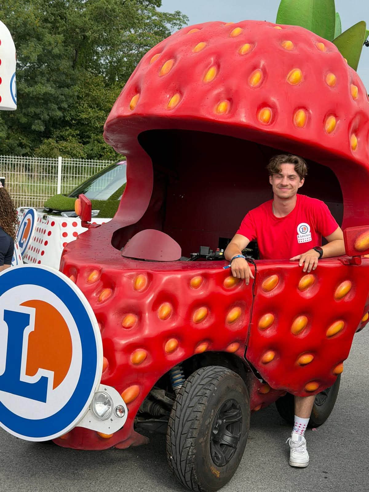 Avec les jeunes de la caravane du Tour de France !