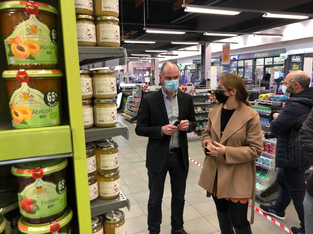 Visite Aurore Bergé au centre E.Leclerc Rambouillet 