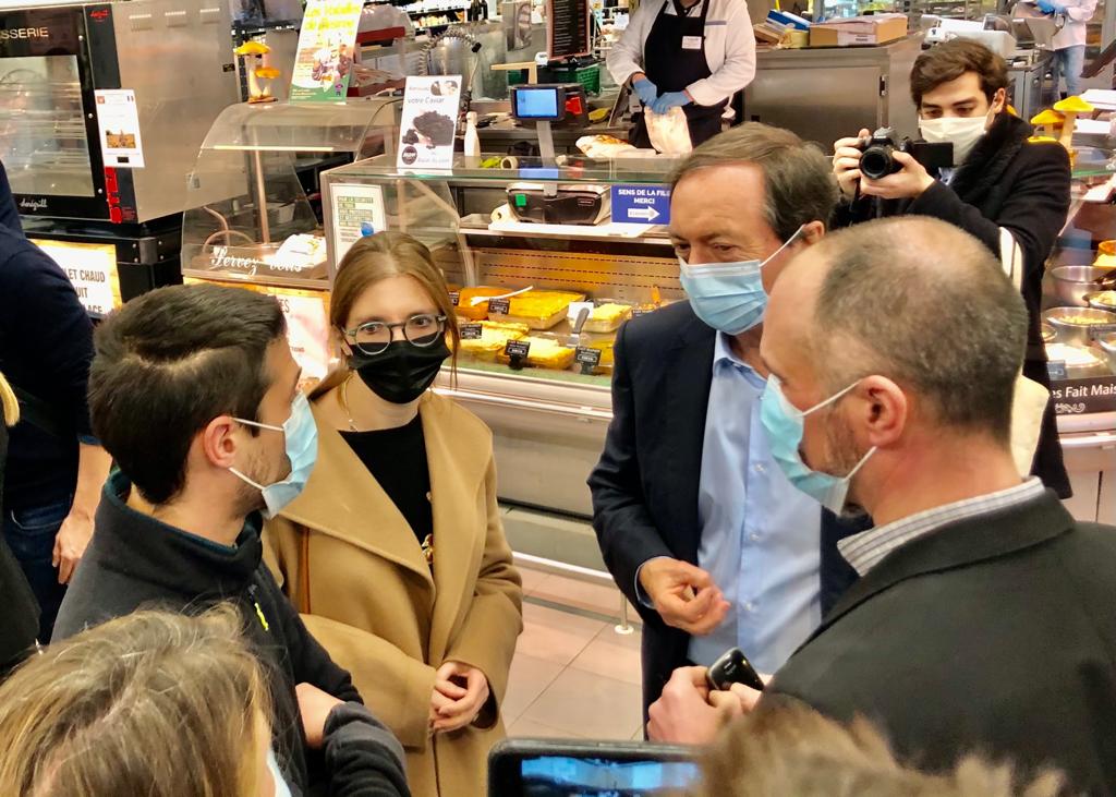 Visite Aurore Bergé au centre E.Leclerc Rambouillet 