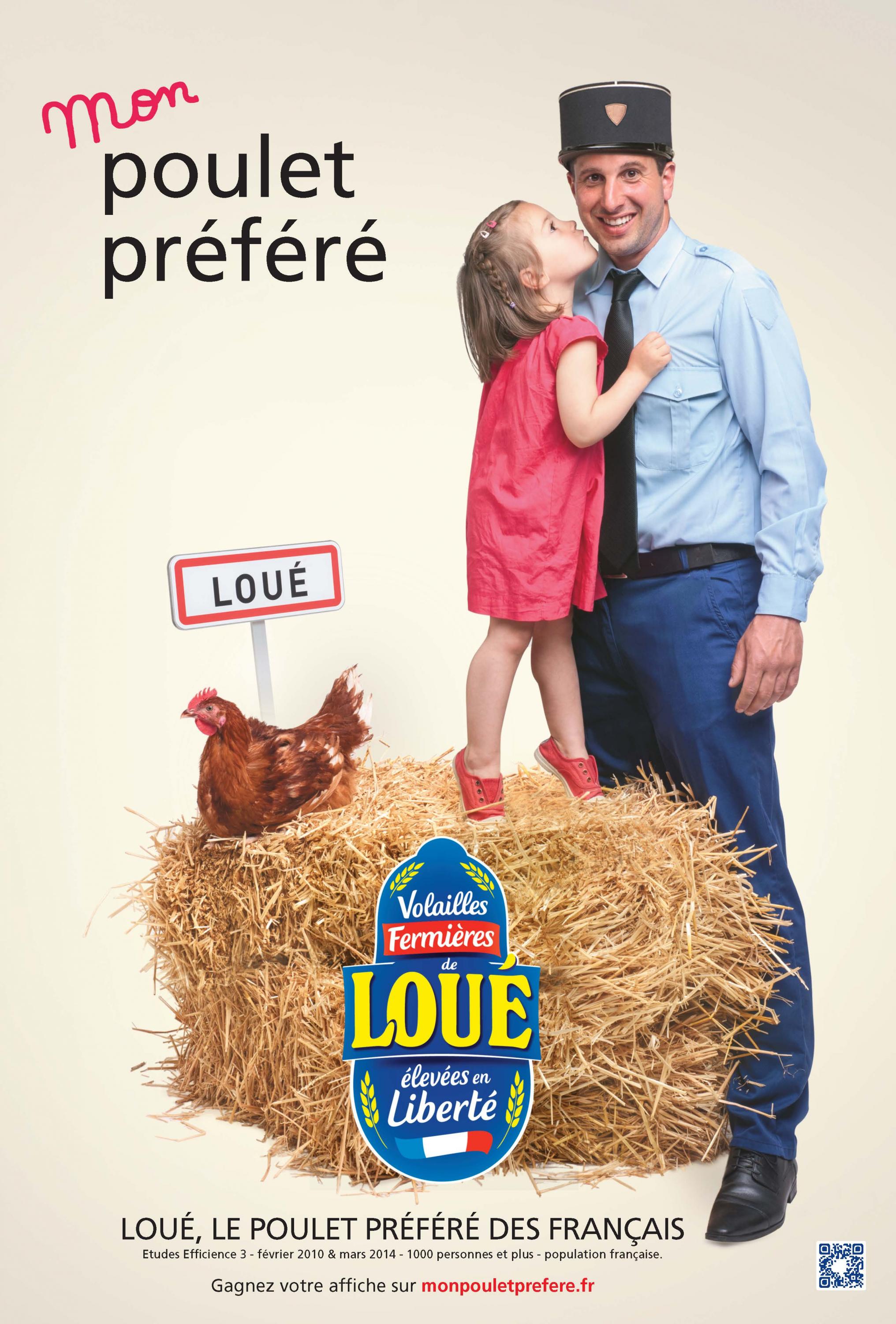 Affiche "Mon Poulet préféré..." des Fermiers de Loué