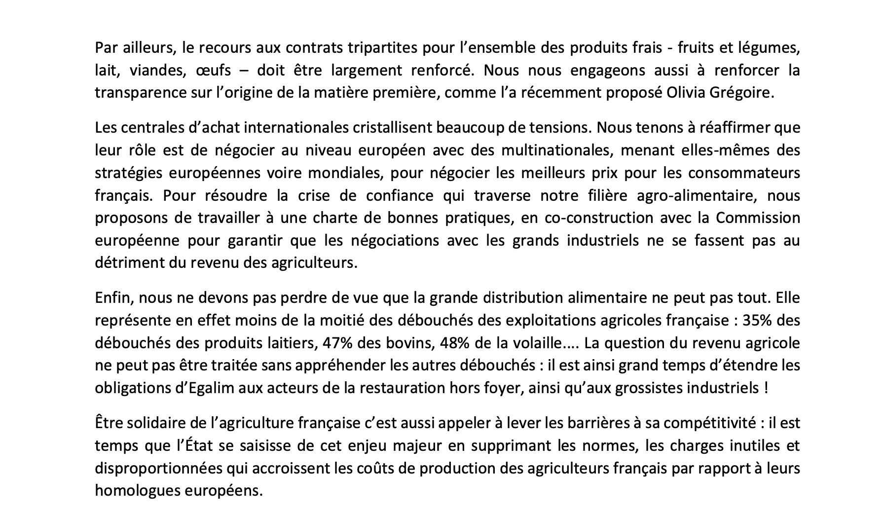 Crise agricole : les propositions de la grande distribution aux principaux dirigeants syndicaux