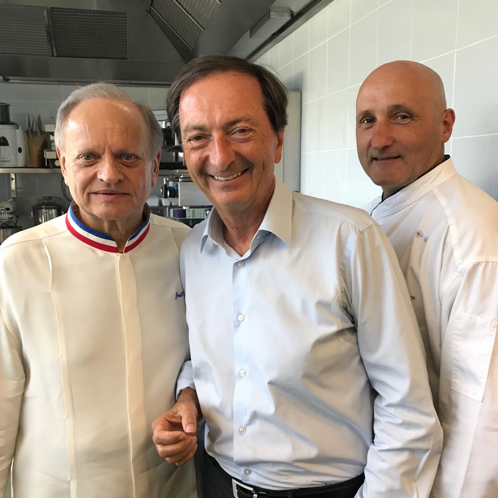 Joël Robuchon et Michel-Edouard Leclerc