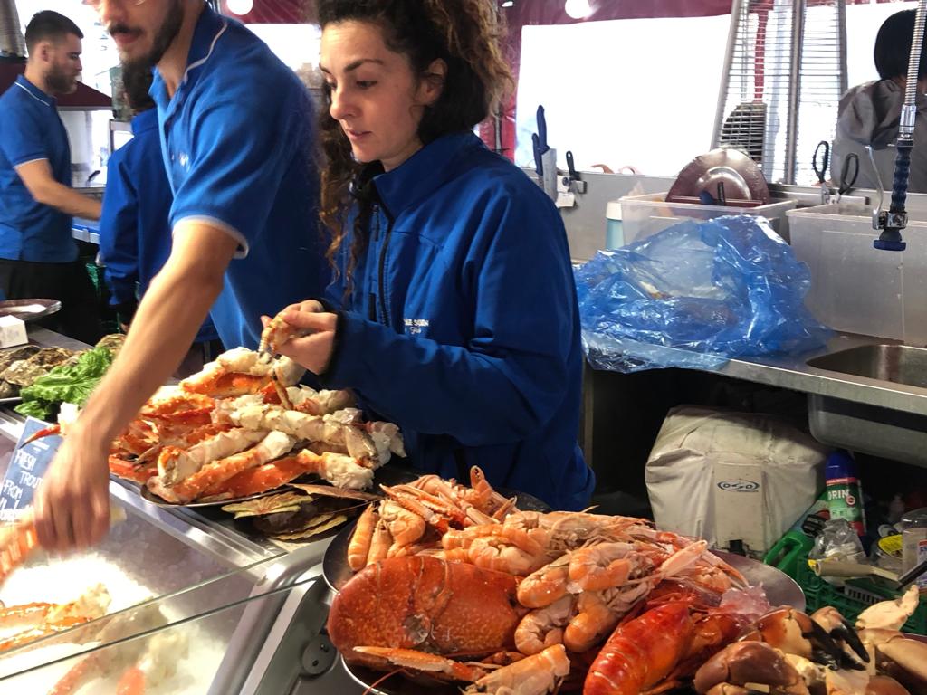 Marché aux poissons Bergen Norvège