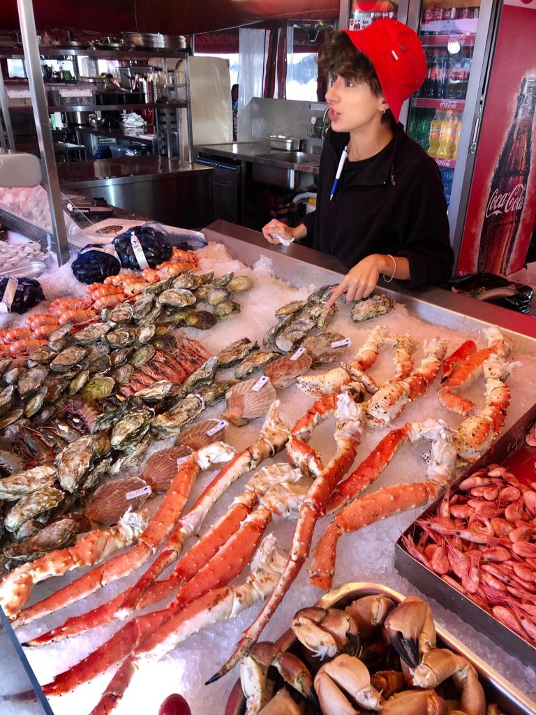 Marché aux poissons Bergen Norvège