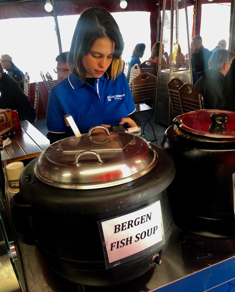 Marché aux poissons Bergen Norvège