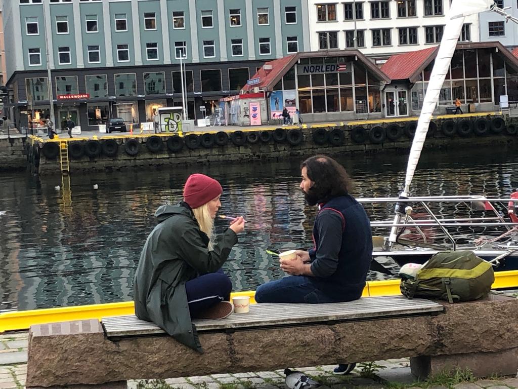 Marché aux poissons Bergen Norvège