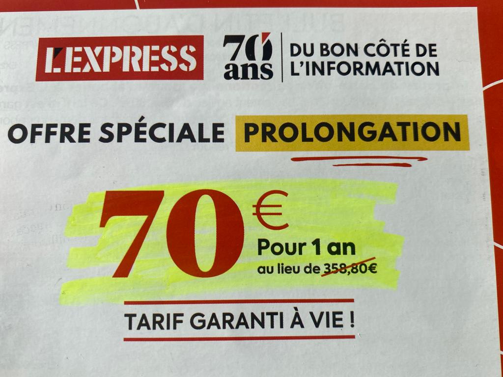 Des promotions sans limite ? Ca existe... pour la presse !