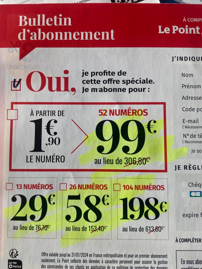 Des promotions sans limite ? Ca existe... pour la presse !