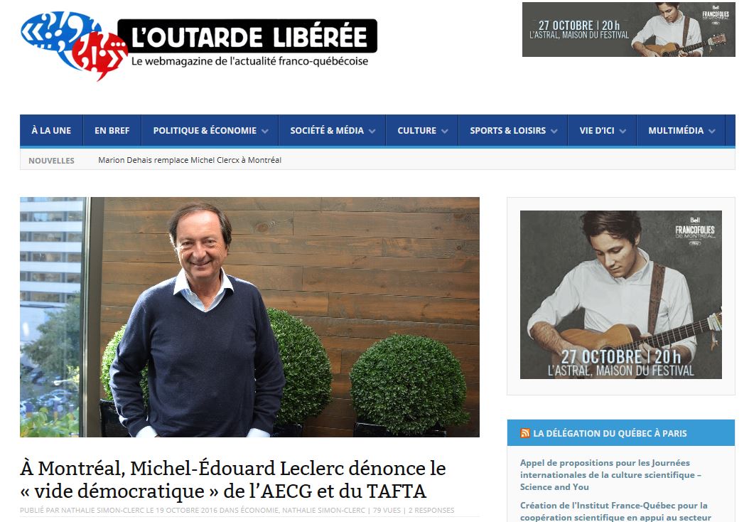outarde libérée