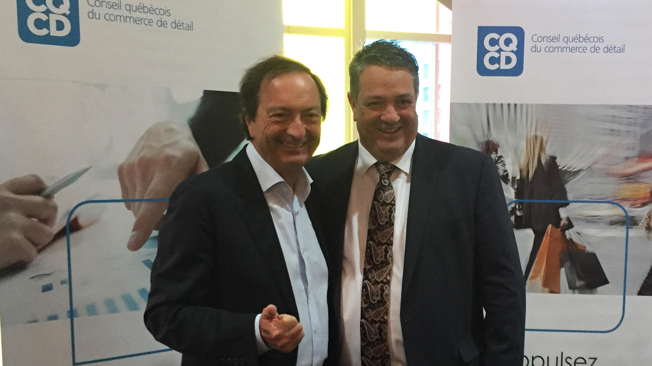 Avec le président du CQCD, Léopold Turgeon