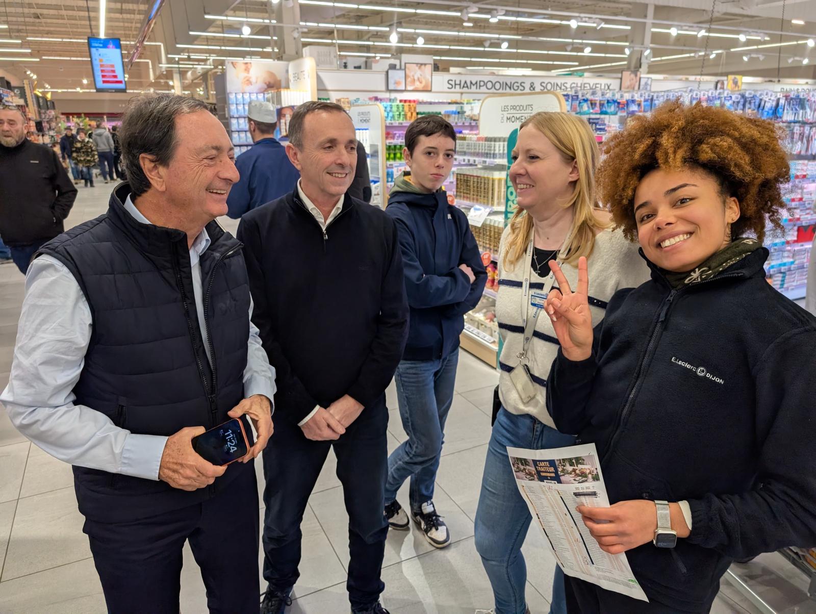 Dernière visite de l’année au centre E.Leclerc de Dijon !