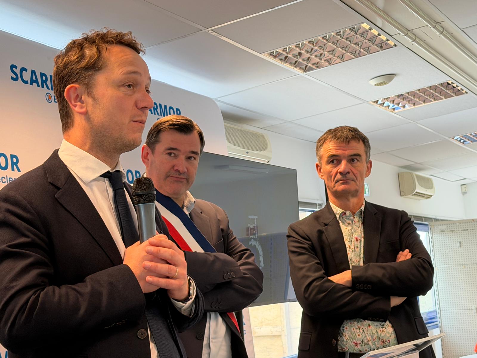 Pose de la première pierre de la nouvelle SCARMOR à Landerneau !