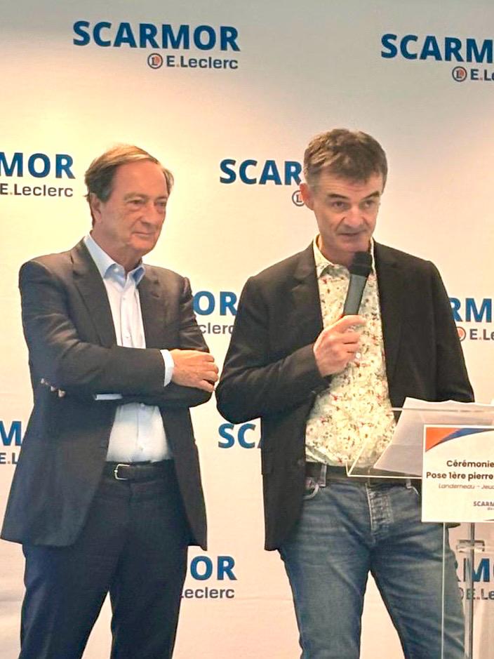 Pose de la première pierre de la nouvelle SCARMOR à Landerneau !