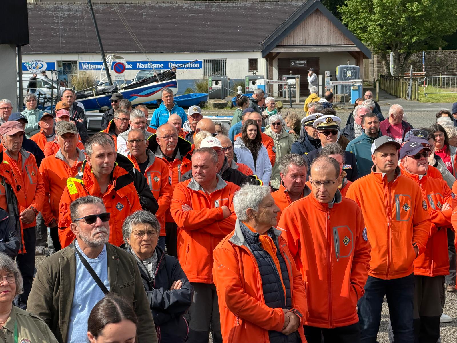 Inauguration d'un bateau de sauvetage de la SNSM à Landéda, dans le Finistère