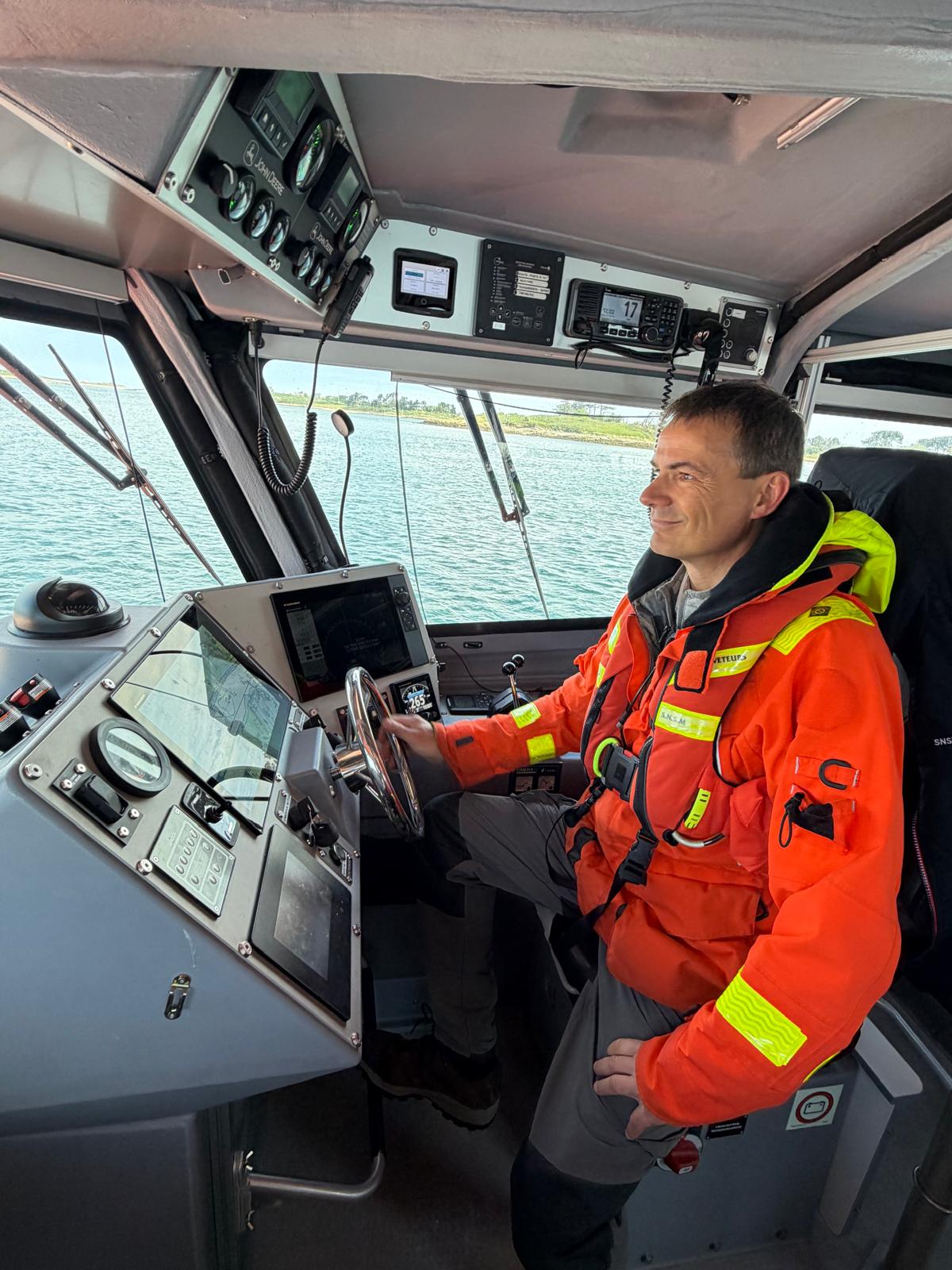 Inauguration d'un bateau de sauvetage de la SNSM à Landéda, dans le Finistère