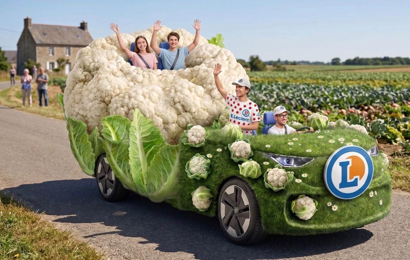 Job d'été : E.Leclerc recherche le chauffeur de son chou-fleur sur le Tour de France !
