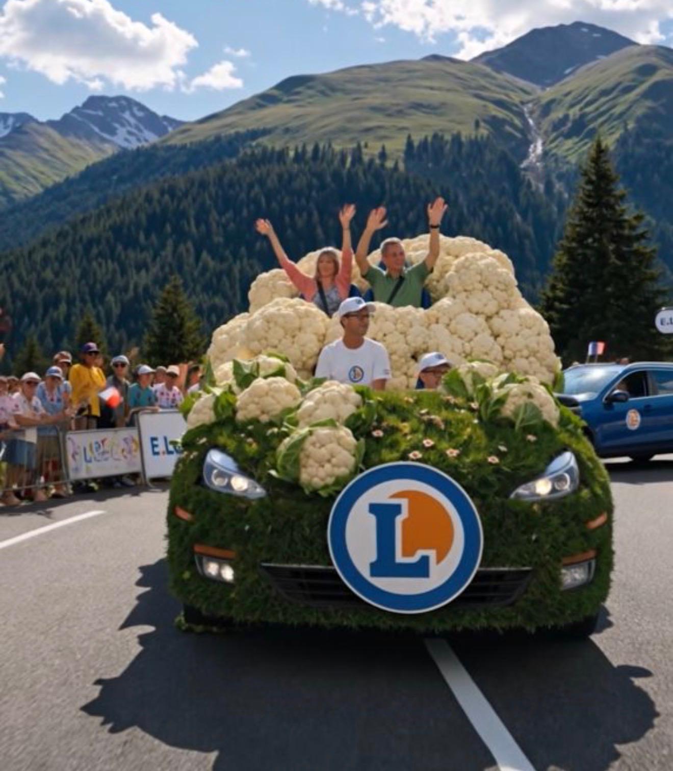 Job d'été : E.Leclerc recherche le chauffeur de son chou-fleur sur le Tour de France !