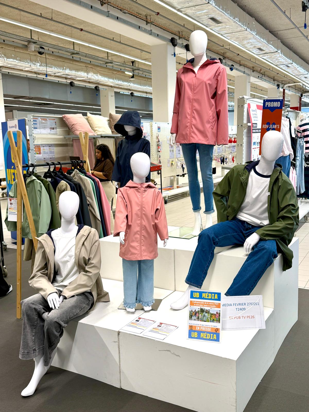 Le textile, chez E.Leclerc, résiste plutôt bien à la concurrence des plates-formes du e-commerce ! 