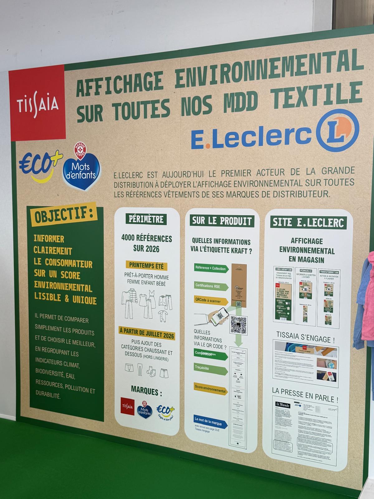 Le textile, chez E.Leclerc, résiste plutôt bien à la concurrence des plates-formes du e-commerce ! 