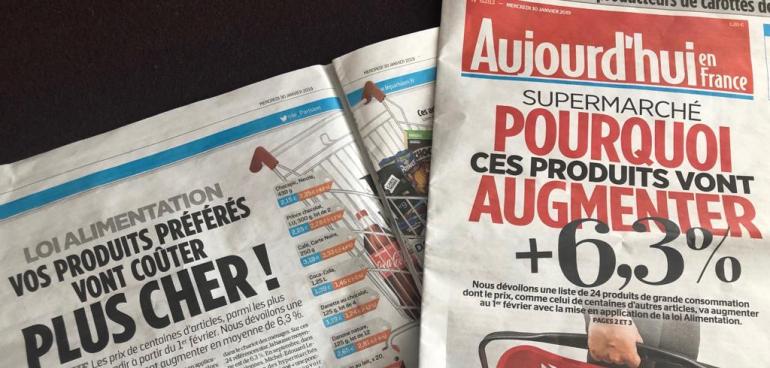 Hausse des prix hypermarchés