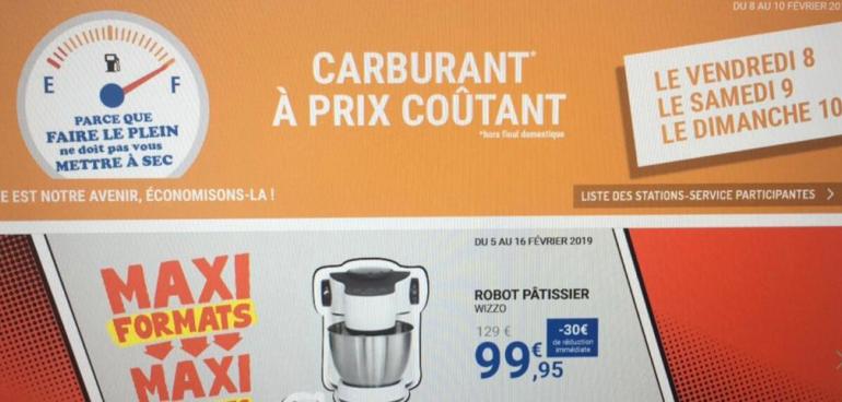 E.Leclerc carburant prix coutant