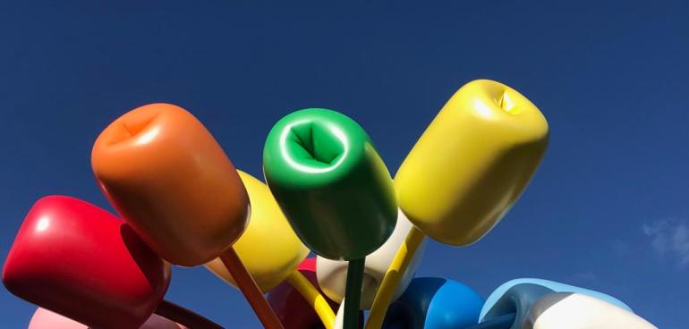 Jeff Koons Bouquet de tulipes Paris