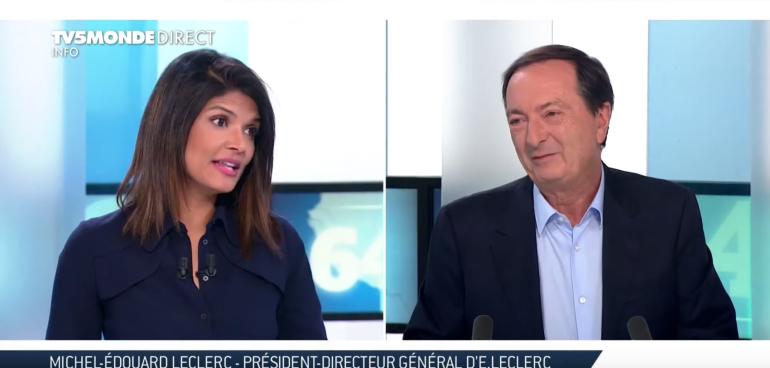 Michel Edouard Leclerc sur TV5 Monde 