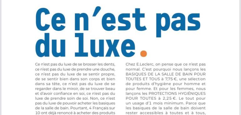 Hygiène moins cher 