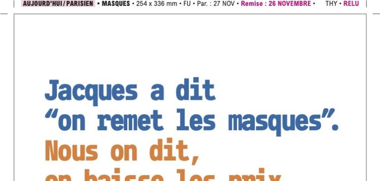 Masques pas cher pour enfants