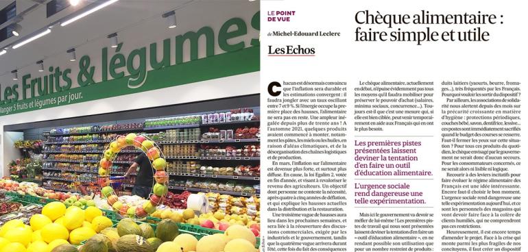 Chèque alimentaire gouvernement