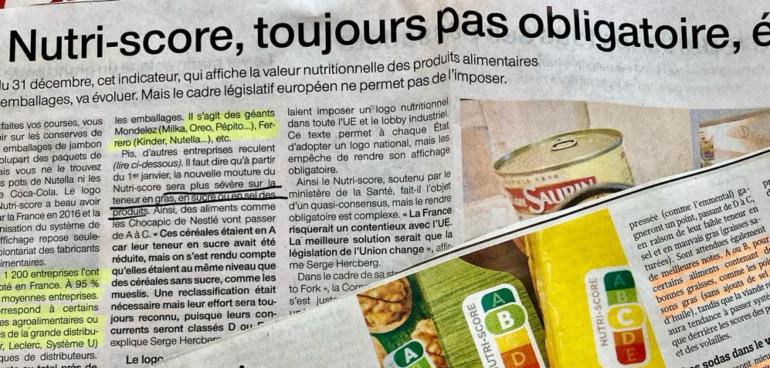 Nutri-Score : des changements pour 2024 ! 