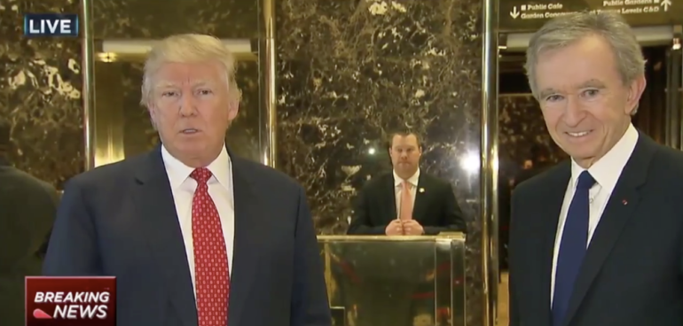 Bernard Arnault victime collatérale des droits de douane imposés par Donald Trump ?