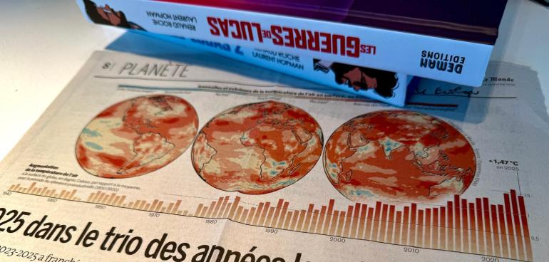 Urgence écologique : une image impressionnante montre la hausse de la température de l’air à la surface du globe