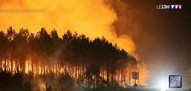 Solidarité suite à la vague d'incendies en France, notamment en Gironde.