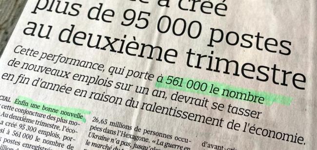 Emploi en hausse