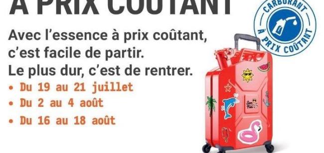 Essence à prix coûtant tout le week-end chez E.Leclerc pour le retour des vacances : bonne route ! 