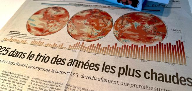 Urgence écologique : une image impressionnante montre la hausse de la température de l’air à la surface du globe