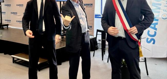 Pose de la première pierre de la nouvelle SCARMOR à Landerneau !